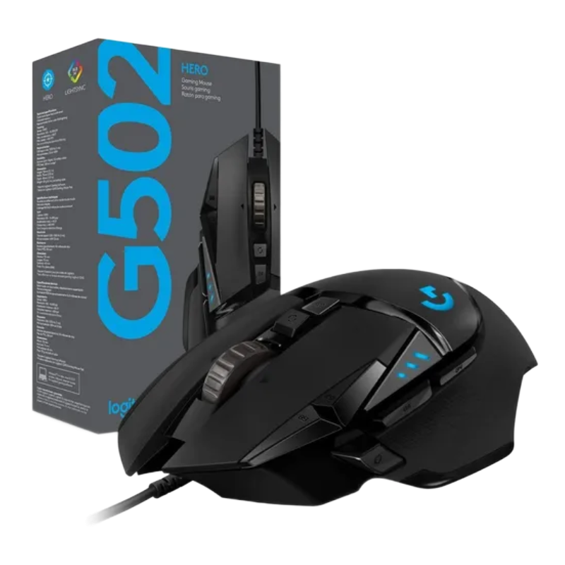 MOUSE G502 LOGITECH HERO VON CABLE 
